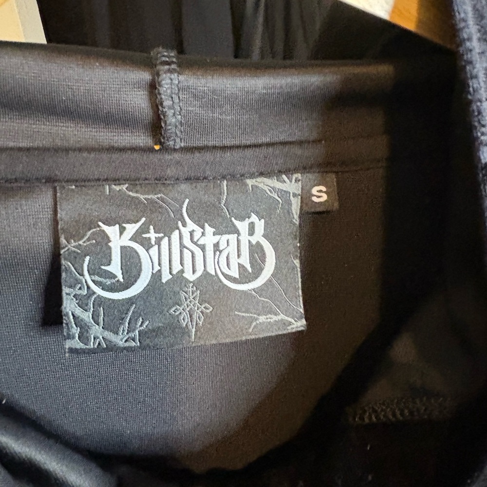 Killstar Gothic Black Hooded Garment - Picture 3 of 4
